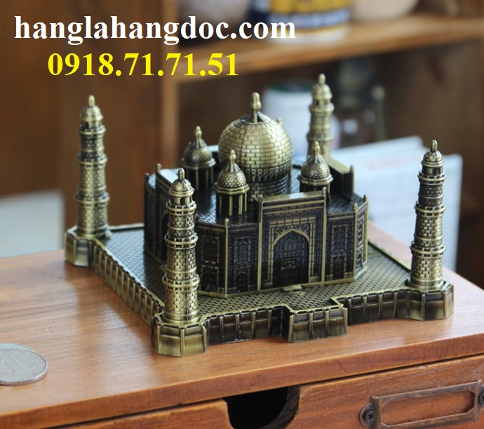 Mô hình ngôi đền Taj Mahal kim loại (cỡ đại)