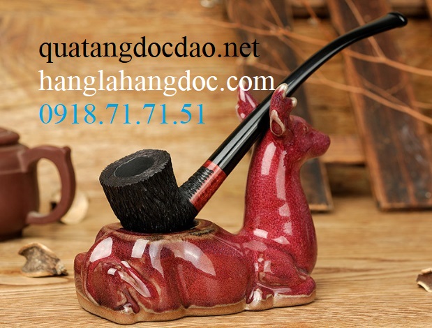 Tẩu pipe gỗ thạch nam cán dài TN-1510B cao cấp