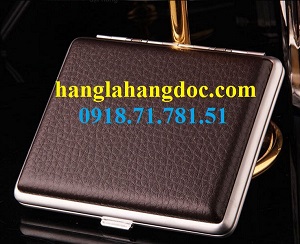 Hộp thuốc lá bao da Zobo 005, đựng 14 điếu