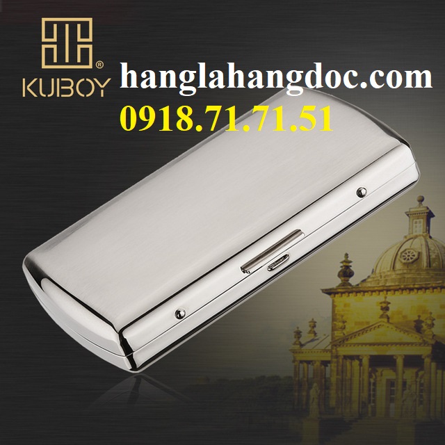 Hộp thuốc lá Kuboy KC7-01, đựng 12 điếu nhỏ gọn & sang trọng