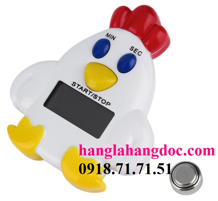 Đồng hồ nhà bếp điện tử hình con gà (version 1)