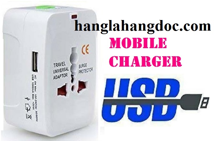 Ổ cắm đa năng du lịch version 2, có cổng sạc chuẩn USB cho smartphone, tablet