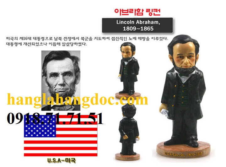Mô hình tượng tổng thống Hoa Kỳ thứ 16 - Abraham Lincoln