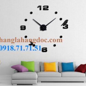 3D Sticker DIY Clock version 11 (cỡ lớn) đường kính 0,9 – 1,5m