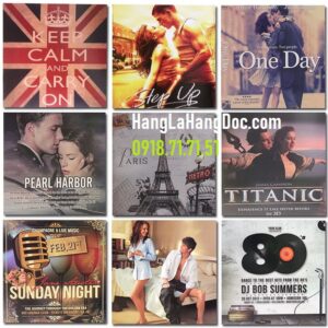 Áp phích/ Poster giấy Kraft 30x30cm trang trí dán tường retro vintage