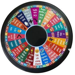 Bàn quay uống bia 30cm, 20 hiệu lệnh cực chất