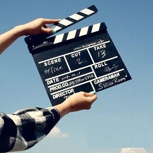 Bảng đạo cụ Clapper Board (30x27cm) bằng gỗ trang trí cá tính