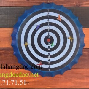 Bảng ném phi tiêu nam châm siêu hít hình nắp ve 35cm