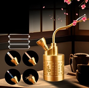 Bình đồng CB-690 hút thuốc sợi và điếu (03 cỡ) lọc nước và bông