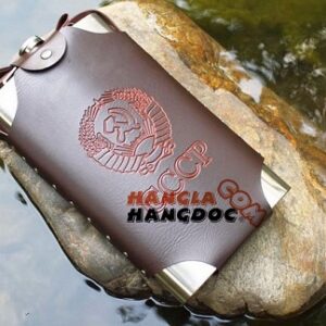 Bình rượu Hip Flask CCCP 18 oz bao da rời