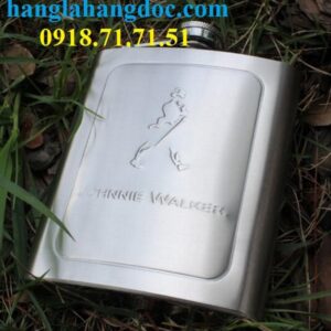 Bình rượu bỏ túi inox 7oz logo Johnnie Walker (207ml)
