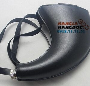 Bình rượu inox Tù Và Viking bao da độc đáo