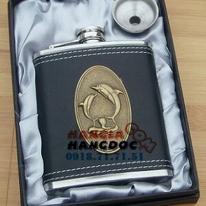 Bình rượu inox cá heo 7oz (207 ml)