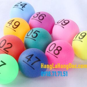 Bộ 100 bóng xổ số 4cm cho lồng cầu quay số trúng thưởng