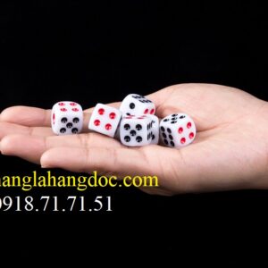 Bộ 5 viên xí ngầu cỡ 12 acrylic nguyên bản cao cấp, độ nét cao