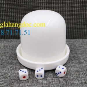 Bộ lắc sứ 5 viên xí ngầu cao cấp
