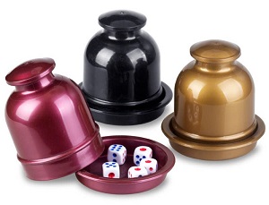 Bộ lắc xí ngầu bằng nhựa V2a, đồ chơi vui nhộn