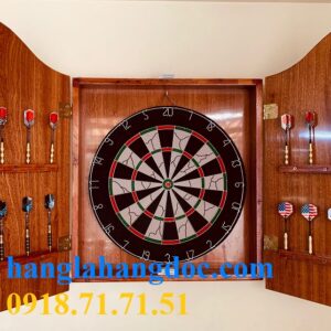 Bộ phóng phi tiêu chuyên nghiệp dành cho quán bar nguyên tủ gỗ treo tường