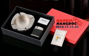 Bộ quà tặng gạt tàn thuốc Honest, kèm bật lửa rời