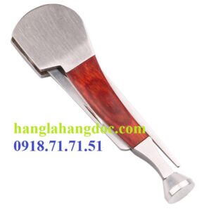 Bộ vệ sinh và nhồi thuốc lá 3 in1 bằng thép ốp gỗ gụ VS-6214