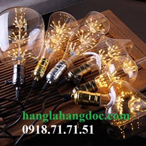 Bóng đèn hình tim Filament led kiểu cây thông 2W (Christmas led Edison Heart Bulb)