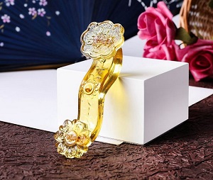 Cây gậy như ý phong thủy pha lê, dài 10.5cm