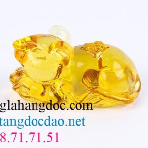 Chuột giữ vàng pha lê K9 , dài 5cm