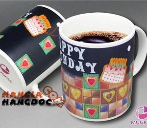 Cốc cảm biến nhiệt đổi màu Happy Birthday SN01