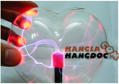Đèn Plasma trái tim lớn, quả cầu ma thuật tình yêu
