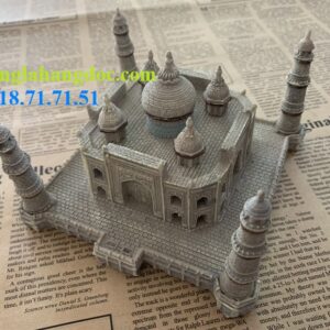 Đền Taj Mahal thu nhỏ bằng nhựa thông (127x127x78mm)