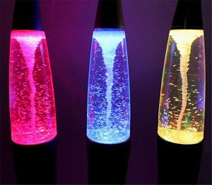 Đèn lava phiên bản lốc xoáy V1, đèn led 7 màu, cao 36cm