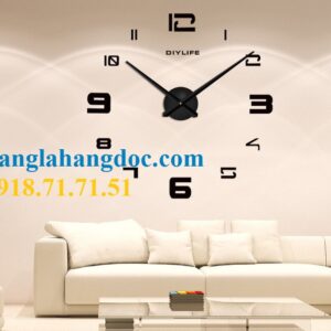 Đồng hồ DIY 3D dán tường  360 độ v14 (Analog letter)