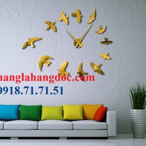 Đồng hồ DIY dán tường mẫu số 16 – chim én mùa xuân