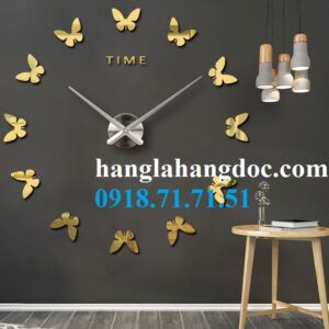 Đồng hồ bươm bướm 3D DIY 360 độ dán tường độc đáo (version 13)