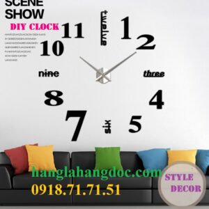 Đồng hồ dán tường cỡ lớn (đường kính 1,5m ) version 3