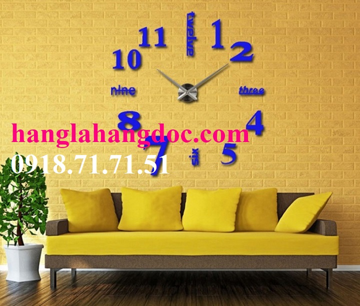 Đồng hồ dán tường decor không gian cỡ trung (0,6 – 1m) 18 mẫu