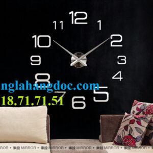 Đồng hồ dán tường loại lớn DIY độc đáo (1,5m đường kính) version 2