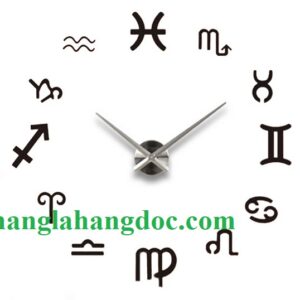 Đồng hồ dán tường loại lớn mẫu số 9 phong cách cung Hoàng Đạo