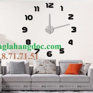 Đồng hồ dán tường nghệ thuật, tự tạo phong cách (cỡ đại) v1