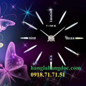 Đồng hồ nghệ thuật dán tường loại lớn version 5 (1,5m đường kính)