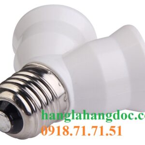 Đui đèn chia đôi (1 ra 2) chuẩn E27