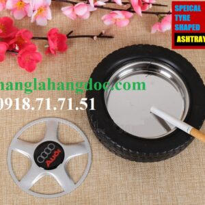 Gạt tàn bánh xe cao su lõi kim loại (cỡ nhỏ) độc đáo