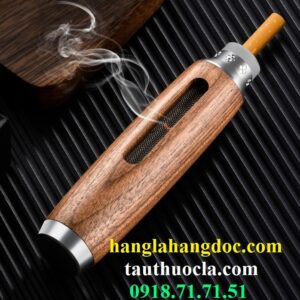 Gạt tàn cầm tay M-80 gỗ óc chó 3 cỡ điếu chuyên dụng cho lái oto