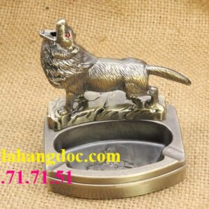 Gạt tàn kiêm bật lửa hình chó sói cá tính