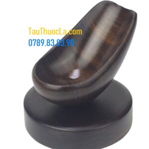 Giá tẩu gỗ mun nguyên khối dạng ghế cao