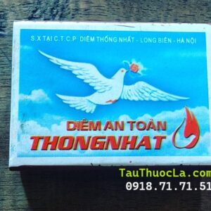Hộp 35 que diêm Thống Nhất đốt thuốc lá sợi cổ điển