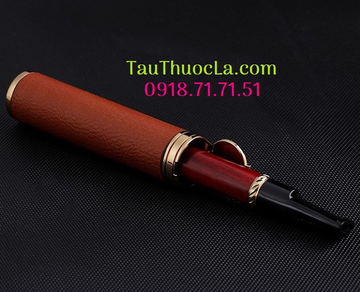 Hộp để tẩu điếu bọc da ZB-07 thanh lịch