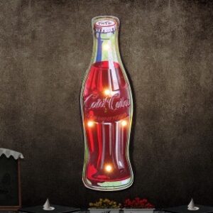 Hộp đèn LED vàng hình chai Coca khổng lồ cao 54cm