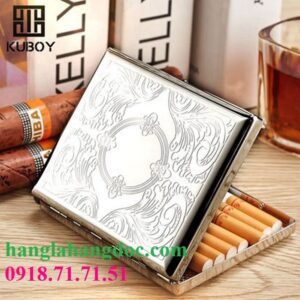 Hộp đựng thuốc lá Kuboy hoa văn KC1-15 cao cấp