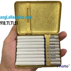 Hộp đựng thuốc lá T-28 hợp kim đồng 18 điếu trung (555 bạc)